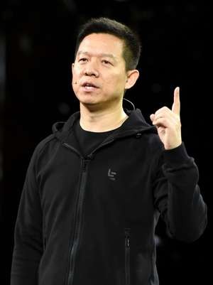 Jia Yueting, the billionaire boss of LeEco has promised to reduce his salary to 1 yuan “for life” if he does not sort out the company’s problems. Photo: AFP