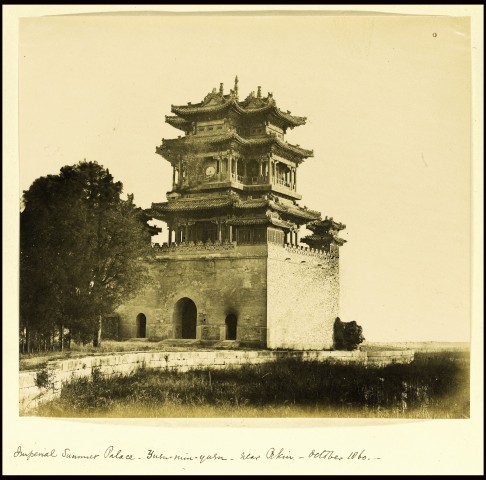 The original caption reads, "Imperial Summer Palce - Yuen-Min-Yuen, near Pekin, October 1860". Photo courtesy of BNPS.co.uk
