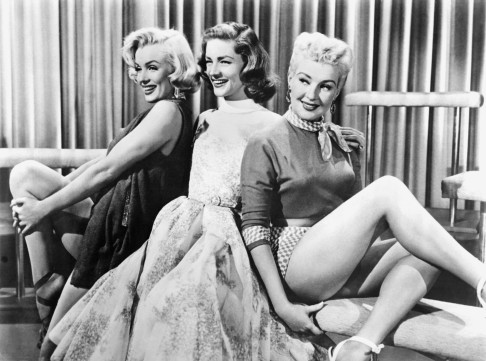 Marilyn Monroe, Lauren Bacall and Betty Grable in a scene of "How to Marry a Millionaire". Photo: AFP