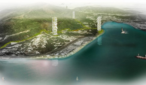 How the towers will look if they are built in the Tai Po area. Photo: SCMP 