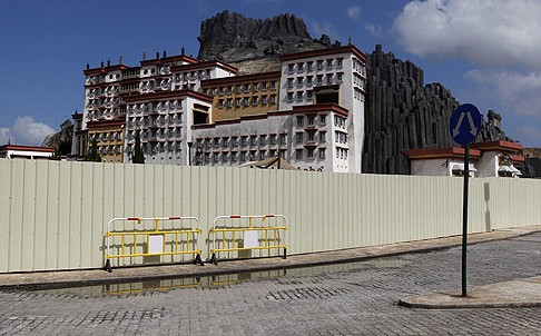 A building designed after the Potala Palace in Tibet at Fisherman's Wharf. Photo: Reuters