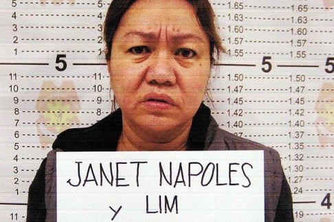 A police mugshot of Janet Napoles. Photo: EPA
