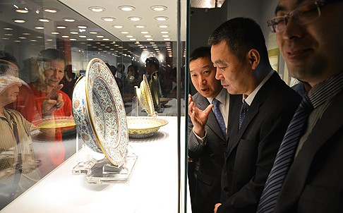 The British auction house Christie's will hold its first auction in mainland China on Thursday in Shanghai. Photo: AFP