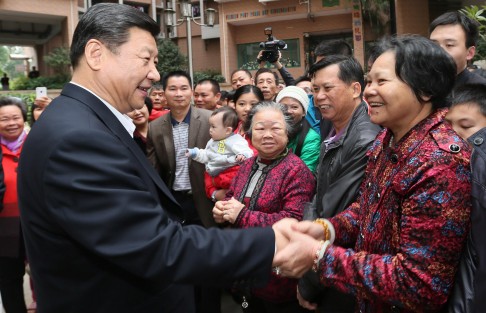 Xi Jinping's tour of Shenzhen was closely watched. Photo: Xinhua
