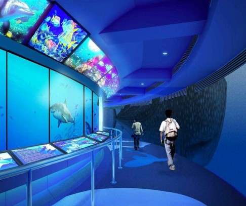 An artist's impression of Ocean Park's new Shark Mystic attraction. Photo: SCMP 