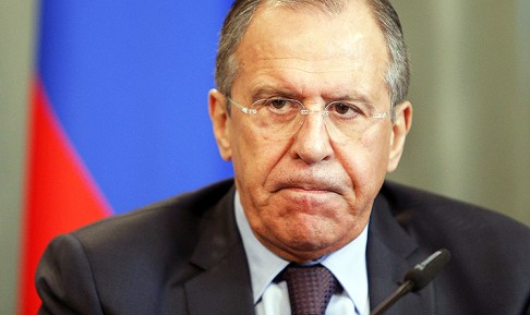 Russian Foreign Minister Sergei Lavrov takes part in a news conference in Moscow. Photo: Reuters