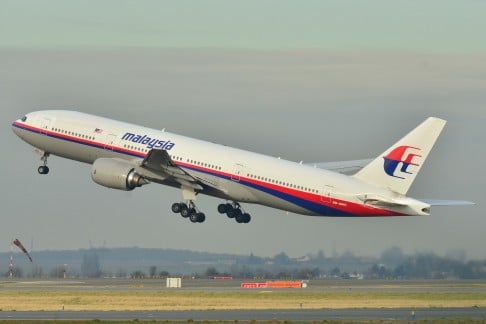 The Malaysia Airlines Boeing 777-200ER that disappeared from air traffic control screens Saturday, seen taking off from Roissy-Charles de Gaulle Airport in France in 2011. Photo: AP