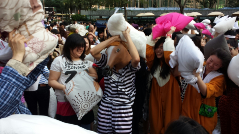 Hong Kong is said to be unique because people dress up for the event. Photo: SCMP 