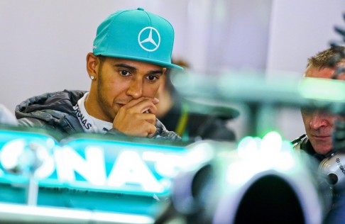 Lewis Hamilton set the fastest time in the second practice session for the Chinese Grand Prix. Photo: EPA