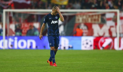 Manchester United's Nemanja Vidic is heading to Inter Milan at the end of the season. Photo: Reuters 