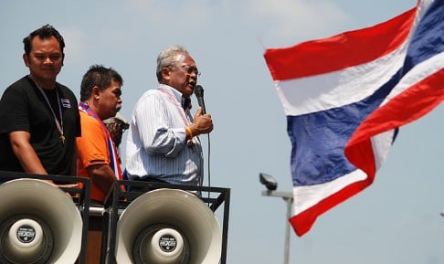 Anti-government protest leader and dormer deputy prime minister Suthep Thaugsuban. Photo: Xinhua