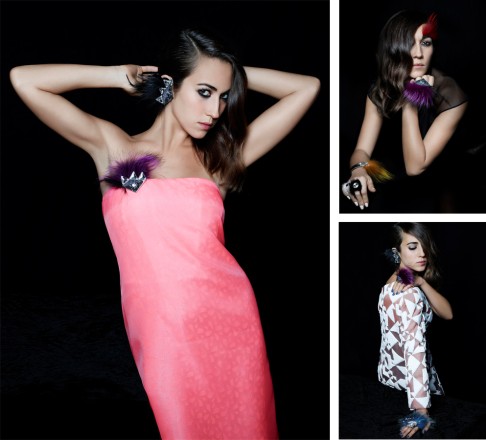 Delfina Delettrez Fendi wearing her own creations. Photos: Karl Lagerfeld
