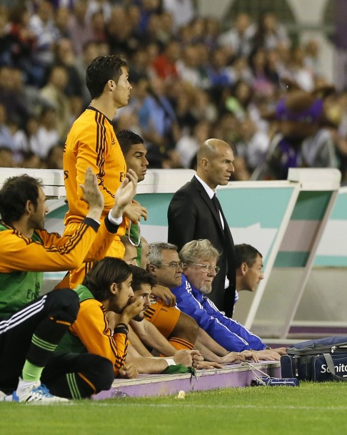 Cristiano Ronaldo and Zinedine Zidane look on impotently. Photo: AFP