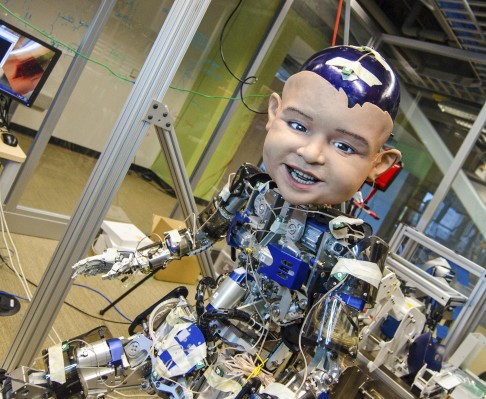 Hanson developed the robot "Diego-San" for the Machine Perception Lab at the University of California. Photos: David Hanson, Getty Images