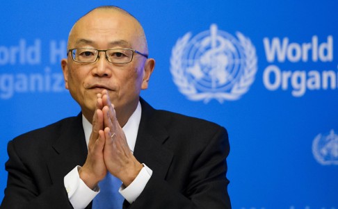 World Health Organization (WHO) assistant director-general for health security Keiji Fukuda gestures in Geneva during a closed-door emergency talks on the deadly MERS virus. Photo: AFP