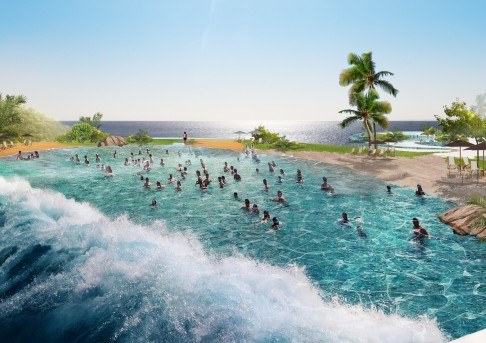 An artist impression of an outdoor pool of Water Park. Photo: SCMP Pictures