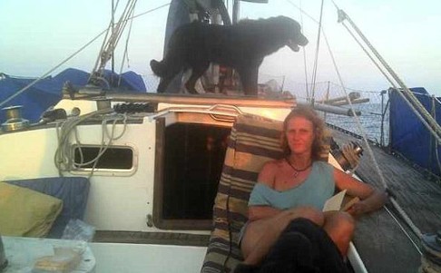 British yachtswoman Katherine Tee has revealed she saw a glowing plane over the Indian Ocean in March. Photo: Screenshot