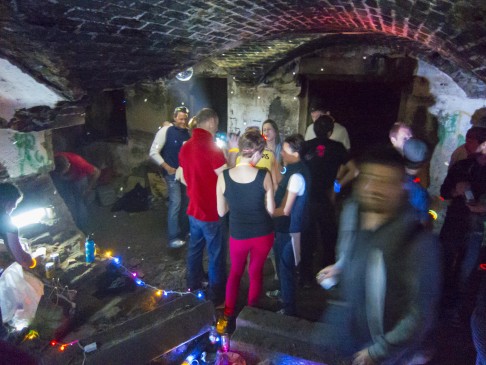 Underground sounds: Bunker Club parties (above and below). Photos: Brett Ford