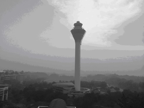 The first few days of the MH370 saga saw a hazy skyline in KL due to nearby forest fires. Photo: Satish Cheney