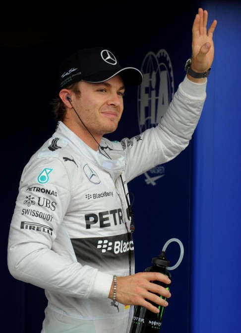 German F1 driver Nico Rosberg is favourite ti win this weekend's German Grand Prix. Photo: AP 