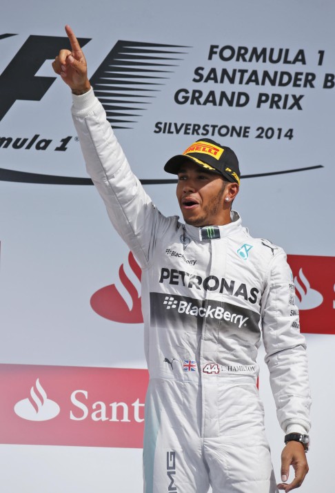 Lewis Hamilton is hoping to rattle his Mercedes teammate. Photo: AP  