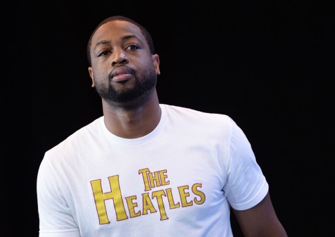 The message on Miami Heat star Dwyane Wade's T-short says it all.  Photo: AFP