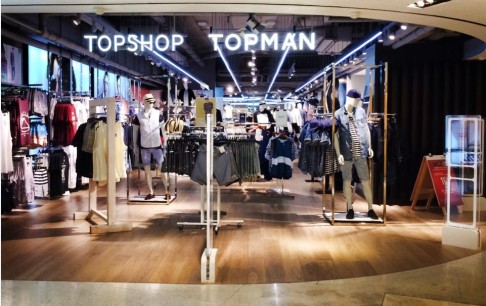 Topshop/Topman at Queensway Plaza. Photo: Jason Y Ng