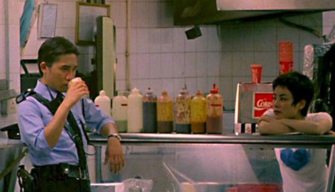 Tony Leung Chiu-wai and Faye Wong Fei in Wong Kar-wai's Chungking Express (1994).