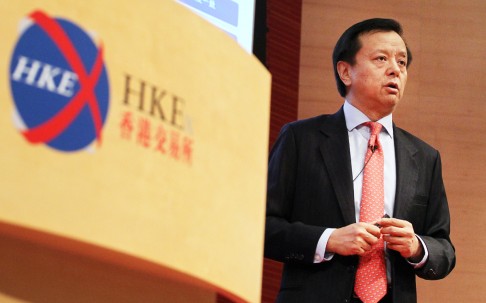 HKEx chief executive Charles Li Xiaojia said it would take time for the mainland market to be aligned with Hong Kong’s. Photo: Felix Wong