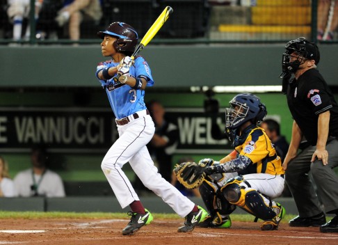 Mo'ne Davis is playing in the boys' Little League World Series and has become an overnight sensation. Photo: USA Today Sports