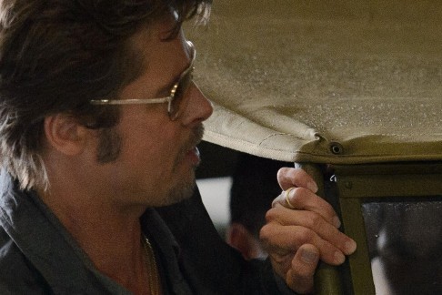 Brad Pitt's wedding ring was on show yesterday. Photo: AFP