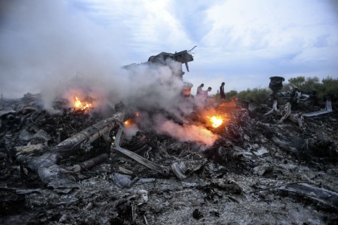The Boeing 777 was blown out of the sky over eastern Ukraine as it was flying from Amsterdam to Kuala Lumpur on July 17, killing all on board including 193 Dutch citizens. Photo: EPA