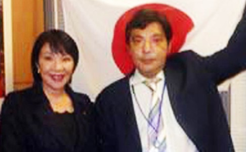 Sanae Takaichi (left) and Tomomi Inada were both pictured with Kazunari Yamada. Photo: SCMP Pictures
