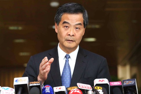 Leung said on Tuesday morning he expected the protests to "last for quite a long period of time". Photo: Felix Wong