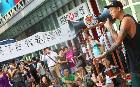 The protests spread to Mong Kok on Monday. Photo: K.Y. Cheng