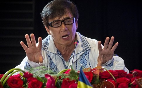 International martial arts star Jackie Chan. Photo: AFP