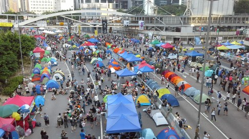 The atmosphere was peaceful at Admiralty as Sunday afternoon drew to a close. Photo: Shirley Zhao