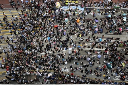 Day two: The protest spreads to the busy shopping district of Causeway Bay.