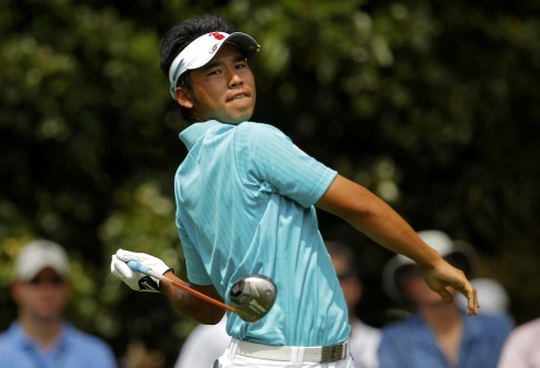 Hideki Matsuyama, who qualified by winning the 2010 Asia Pacific Amateur Championship, plays the ninth hole at the Augusta National Golf Club in Georgia in 2011. Photo: Reuters 