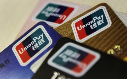 Beijing had previously given a monopoly on credit card processing to state-owned financial entity UnionPay. Photo: Reuters