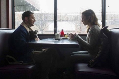 James Gandolfini's co-stars Tom Hardy and Noomi Rapace in The Drop.
