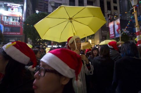 Protesters have held "shopping" protests over the Christmas and New Year holidays. Photo: AP