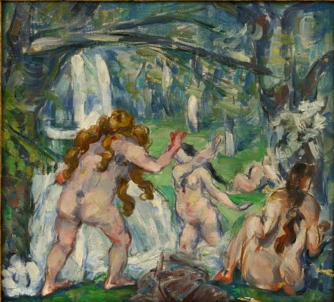 Paul Cezanne's Three Bathers, 1875.