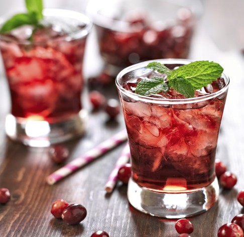 Gin can be combined with a range of flavours, including cranberry.