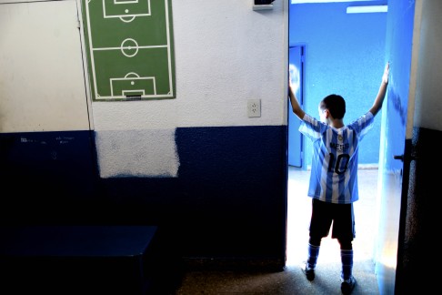 Many youngsters wear Lionel Messi's jersey, hoping to one day becoming the next great footballer. Photo: AP
