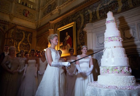 Cake-cutting ceremony at The London Season