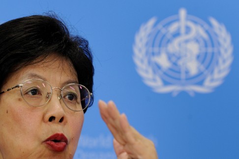 WHO director Margaret Chan at a meeting in Geneva, Switzerland. Photo: AFP