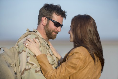 Clint Eastwood's film, 'American Sniper', starring Bradley Cooper (left) and Sienna Miller, which has been nominated as best film. Photo: Warner Bros Entertainment