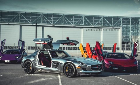 Mercedes-Benz SLS-AMG and friends, by MM Design Car Wrapping. Photo: Marcel Lech 