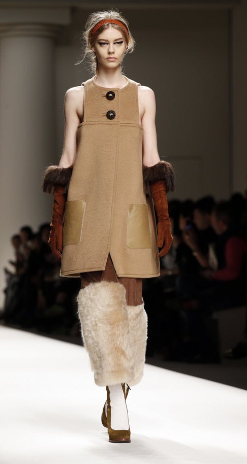 Fur was a feature of the Fendi show. Photo: Reuters
